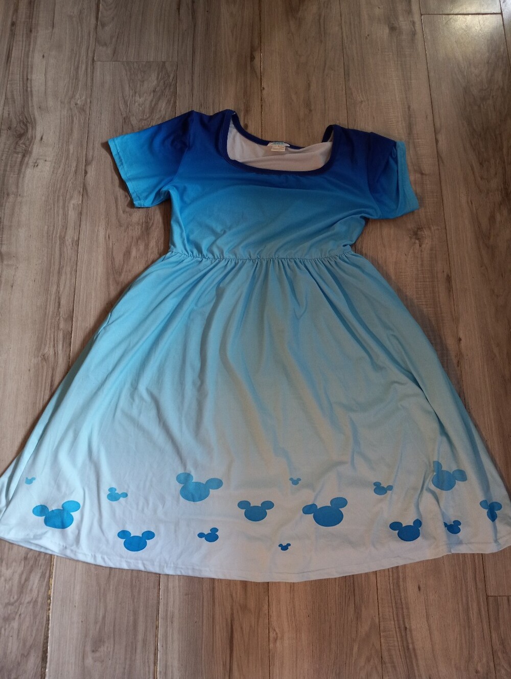 Disney Mickey Heads Ladies Dress L